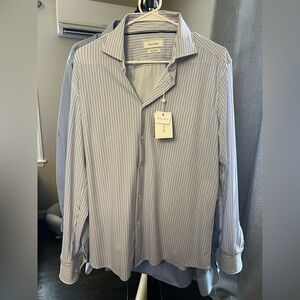 Classic Striped Button-Down Shirt